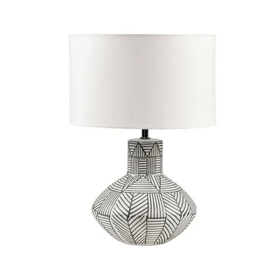 Bayard Ceramic (Includes LED Light Bulb) Table Lamp Gray - 510 Design 2 Bayard Ceramic (Includes LED Light Bulb) Table Lamp Gray - 510 Design - Image 2