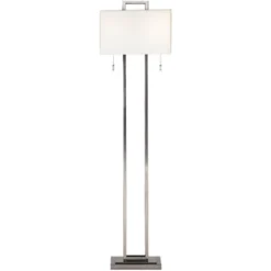 Possini Euro Design Modern Floor Lamp 62" Tall Brushed Nickel Openwork Rectangular Profile Off White Fabric Shade For Living Room Reading 11 Possini Euro Design Modern Floor Lamp 62" Tall Brushed Nickel Openwork Rectangular Profile Off White Fabric Shade For Living Room Reading -Adesso Shop GUEST 44b8c0b5 0e1f 42be 886a 573dd5aac21a