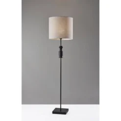 Elton Rubber Wood Floor Lamp Black - Adesso -Adesso Shop GUEST 44f77c40 9a02 43ac a550 503b9163c193