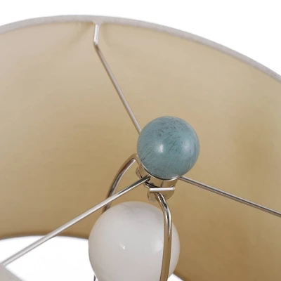 Ceramic Table Lamp Turquoise - StyleCraft 3 Ceramic Table Lamp Turquoise - StyleCraft - Image 3