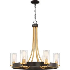 Stiffel Ferrers Dark Bronze Gold Chandelier 26" Wide Clear Glass Shade 6-Light Fixture For Dining Room House Foyer Kitchen Island Entryway Bedroom 14 Stiffel Ferrers Dark Bronze Gold Chandelier 26" Wide Clear Glass Shade 6-Light Fixture For Dining Room House Foyer Kitchen Island Entryway Bedroom -Adesso Shop GUEST 4698da91 0c4a 43d9 a781 b2b682395349