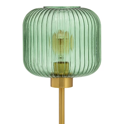 21" Jasmine Globe Shade Table Lamp Green - River Of Goods 7 21" Jasmine Globe Shade Table Lamp Green - River Of Goods - Image 7