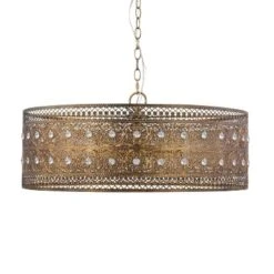 23.5" 3-Light Bryar Chandelier Brass/Crystal - River Of Goods -Adesso Shop GUEST 47e8ea38 748e 4496 8ba9 60e98ab9cf78