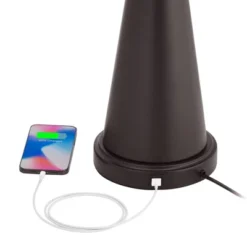 Franklin Iron Works Craig Rustic Farmhouse Accent Table Lamps 23" High Set Of 2 Bronze With USB Charging Port Natural Drum Shade For Bedroom Desk 9 Franklin Iron Works Craig Rustic Farmhouse Accent Table Lamps 23" High Set Of 2 Bronze With USB Charging Port Natural Drum Shade For Bedroom Desk -Adesso Shop GUEST 486c9ed3 1f87 496c ab69 c6a439429d25