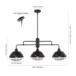 Light Levi Industrial Farmhouse Iron Linear LED Pendant Oil Rubbed Bronze - JONATHAN Y -Adesso Shop GUEST 494d1004 32b6 4b79 819c 76d0b26a6719