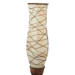 Traditional Bamboo Floor Lamp Brown - Olivia & May -Adesso Shop GUEST 4950e19e 9634 4b81 af05 f7bfbc80e5fc