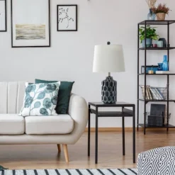 Moroccan Table Lamp With Fabric Shade Blue - Lalia Home 10 Moroccan Table Lamp With Fabric Shade Blue - Lalia Home -Adesso Shop GUEST 4aa0d825 92dd 404a 8107 65bc37c11189