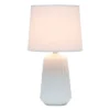 Pleated Base Table Lamp Off-White - Simple Designs