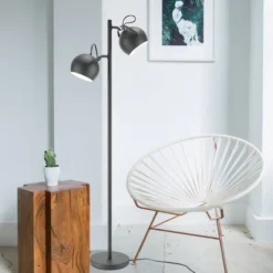 61" 2-Light Miles Floor Lamp Matte Black - Globe Electric 12 61" 2-Light Miles Floor Lamp Matte Black - Globe Electric -Adesso Shop GUEST 4bef7703 7a8f 46e6 9b5e b06cc99ada7d