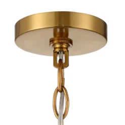 Vienna Full Spectrum Luxum Burnished Brass Chandelier 18 3/4" Wide Modern Tiered Crystal 6-Light Fixture For Dining Room House Foyer Kitchen Island -Adesso Shop GUEST 4c414a1d a05f 4e44 ac48 7924ff28bbae