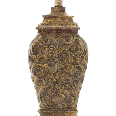 Rustic Table Lamp Set Of 2 Black - Olivia & May 2 Rustic Table Lamp Set Of 2 Black - Olivia & May - Image 2