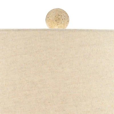 360 Lighting Sandstone Gourd 27" Tall Farmhouse Rustic Modern Coastal Table Lamp Brown Single Beige Shade Living Room Bedroom Bedside Nightstand House 2 360 Lighting Sandstone Gourd 27" Tall Farmhouse Rustic Modern Coastal Table Lamp Brown Single Beige Shade Living Room Bedroom Bedside Nightstand House - Image 2
