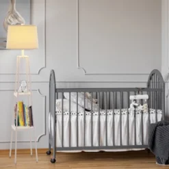 58" Etagere Floor Lamp With Shelves With Linen Shade White - Cresswell Lighting -Adesso Shop GUEST 4e7b47e4 2261 4070 bfe5 fc14905d0831