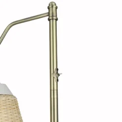 66" Lucia Brass Metal And Rattan Coastal Floor Lamp - River Of Goods -Adesso Shop GUEST 4f39c6fd 2e28 4c3e a2d7 09bdb1119bc5