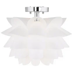 Possini Euro Design Modern Ceiling Light Semi Flush Mount Fixture 15 3/4" Wide White Flower For Bedroom Kitchen Living Room Hallway Bathroom House 11 Possini Euro Design Modern Ceiling Light Semi Flush Mount Fixture 15 3/4" Wide White Flower For Bedroom Kitchen Living Room Hallway Bathroom House -Adesso Shop GUEST 4fe36d76 9541 4783 8b53 7bf214cc1f2c