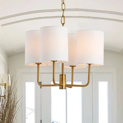 Elias Chandelier Brass/Gold - Safavieh 5 Elias Chandelier Brass/Gold - Safavieh - Image 5