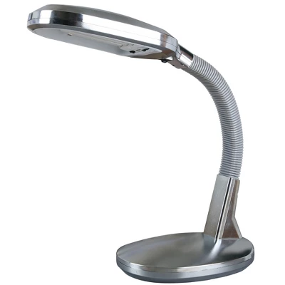 Hastings Home Natural Sunlight Desk Lamp With Adjustable Gooseneck For Home And Office - Silver 1 Hastings Home Natural Sunlight Desk Lamp With Adjustable Gooseneck For Home And Office - Silver