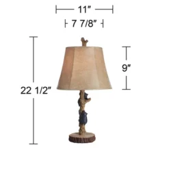 John Timberland Climbing Bears Rustic Accent Table Lamps 22 1/2" High Set Of 2 Brown Faux Wood With USB Charging Port Faux Leather Shade For Desk 12 John Timberland Climbing Bears Rustic Accent Table Lamps 22 1/2" High Set Of 2 Brown Faux Wood With USB Charging Port Faux Leather Shade For Desk -Adesso Shop GUEST 52937e50 60d5 4ec5 8e93 a6ca4deeeca4