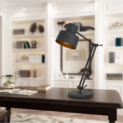 33" Davidson AdjusDesk Height Metal Desk Lamp Matte Black - Cal Lighting 2 33" Davidson AdjusDesk Height Metal Desk Lamp Matte Black - Cal Lighting - Image 2
