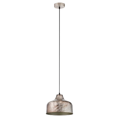 11" Bela Silver Metal Bowl Shaped Pendant Ceiling Light - River Of Goods 6 11" Bela Silver Metal Bowl Shaped Pendant Ceiling Light - River Of Goods - Image 6
