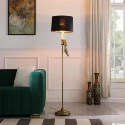 64.5" Modern Elegance Golden Peacock On A Pedestal Polyresin Floor Lamp - Ore International -Adesso Shop GUEST 557f8d00 b7ec 4812 8373 15a3b57c439a