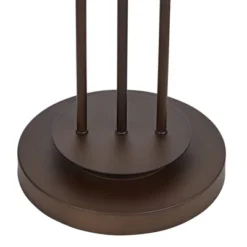 Franklin Iron Works Marlowe Rustic Farmhouse Floor Lamp 60 1/2" Tall Bronze Metal Oster Woven Burlap Fabric Inner Drum Shade For Living Room Bedroom -Adesso Shop GUEST 558d03b1 bb02 488e 8e59 93495922bfc6