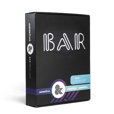 Amped Co Neon Desk Light With Real Neon, Bar Text, Classic 7 Amped Co Neon Desk Light With Real Neon, Bar Text, Classic - Image 7