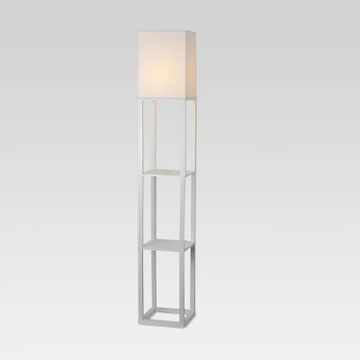 Alabaster Shelf Floor Lamp Light Brown - Threshold™ 1 Alabaster Shelf Floor Lamp Light Brown - Threshold™