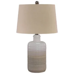 Set Of 2 Marnina Ceramic Table Lamps Taupe - Signature Design By Ashley -Adesso Shop GUEST 5814127e f41f 48a2 b819 ad17172ad161