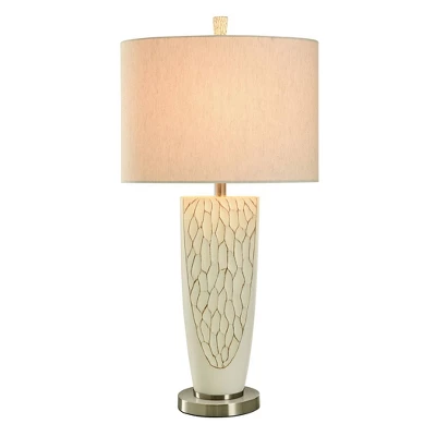 Bouleau Rustic Table Lamp Brown Cream Crackle Finish - StyleCraft 1 Bouleau Rustic Table Lamp Brown Cream Crackle Finish - StyleCraft