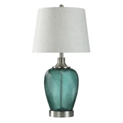 Elyse Oceans Depth Glass Table Lamp Blue - StyleCraft -Adesso Shop GUEST 589291df b038 4e1d 80de 0c4c492636b7