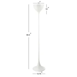69.5" Metal Joyce Floor Lamp (Includes LED Light Bulb) White - JONATHAN Y -Adesso Shop GUEST 59b7e4c0 4eb2 4ef2 a223 229aabcce723
