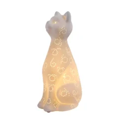 Porcelain Kitty Cat Shaped Animal Light Table Lamp White - Simple Designs -Adesso Shop GUEST 5b1ec629 ced7 41aa b348 4faac7e455cd