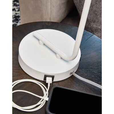 Covybend Metal Desk Lamp White - Signature Design By Ashley 2 Covybend Metal Desk Lamp White - Signature Design By Ashley - Image 2