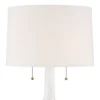 Possini Euro Design Natalia Modern Country Cottage Table Lamp With Square Riser 28 1/2" Tall White Floral Ceramic Drum Shade For Bedroom Living Room