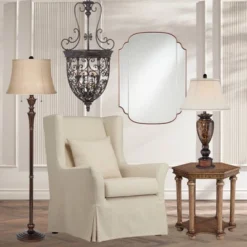 Franklin Iron Works French Scroll Rubbed Bronze Chandelier 27 1/2" Wide Rustic 12-Light Fixture For Dining Room House Kitchen Island Entryway Bedroom -Adesso Shop GUEST 5e19a58c 8d5e 43b2 bcb3 9341791e8c60