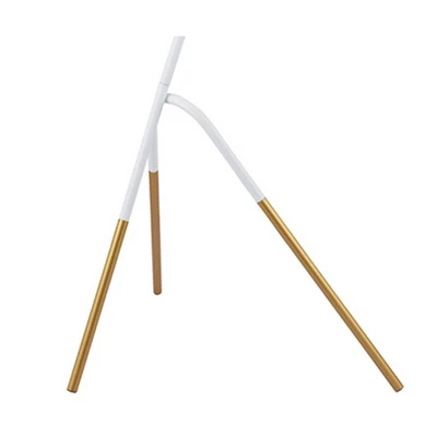 1-Light Westlinton Floor Lamp With Metal Leaf Finish Shade White/Gold - EGLO 2 1-Light Westlinton Floor Lamp With Metal Leaf Finish Shade White/Gold - EGLO - Image 2