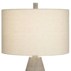 360 Lighting Julio Modern Table Lamp 30" Tall Natural Gray Ceramic Oatmeal Drum Shade For Bedroom Living Room Bedside Nightstand Office Kids House 9 360 Lighting Julio Modern Table Lamp 30" Tall Natural Gray Ceramic Oatmeal Drum Shade For Bedroom Living Room Bedside Nightstand Office Kids House -Adesso Shop GUEST 5e6e8bdb 1c96 48d8 9c0a 521b4d841d7f