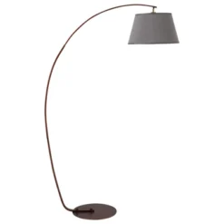 HOMCOM Arched Floor Lamp, Modern Standing Lamp With Foot Switch & Metal Base, Corner Reading Lamps Tall Pole Light For Office Bedroom Living Room -Adesso Shop GUEST 5e9e80d5 9ebe 446d 904b 87cf3328597f