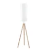 58.5" Lauren Modern Tripod Floor Lamp Natural Wood - Ore International