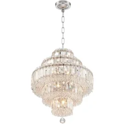 Vienna Full Spectrum Magnificence Chrome Chandelier 18 1/2" Wide Modern Faceted Crystal Glass 18-Light LED Fixture For Dining Room Home Kitchen Island -Adesso Shop GUEST 618e0001 f3f8 4ca0 939b 8c658e8580cf