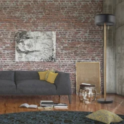 Globe Electric 2 Light Metallic Dark Gray Floor Lamp - Novogratz X Globe 7 Globe Electric 2 Light Metallic Dark Gray Floor Lamp - Novogratz X Globe -Adesso Shop GUEST 6256b197 9f6d 468c b66a d3a24687a482