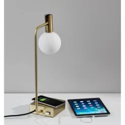 Windsor Charge Table Lamp Antique Brass (Includes LED Light Bulb) - Adesso 6 Windsor Charge Table Lamp Antique Brass (Includes LED Light Bulb) - Adesso -Adesso Shop GUEST 63a3842e 53ff 4169 8f97 666bd08d019b
