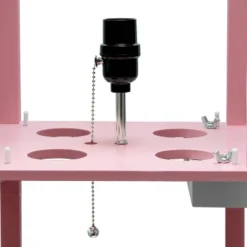 Floor Lamp Etagere Organizer Storage Shelf With 2 USB Charging Ports And Linen Shade - Simple Designs -Adesso Shop GUEST 64abac8f 6fbc 4764 9fa4 2de1293395b1