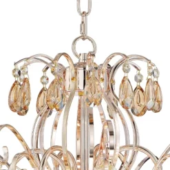 Vienna Full Spectrum Mellie Champagne Gold Chandelier 24" Wide French Crystal 6-Light Fixture For Dining Room House Kitchen Island Entryway Bedroom -Adesso Shop GUEST 64e15170 a9c1 4d09 99a1 eca8eaa879d6