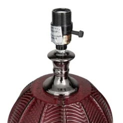 Glam Velvet Table Lamp Dark Red - Olivia & May -Adesso Shop GUEST 675338fc 2637 4ce1 8f61 2cae35ddde1d