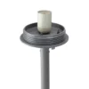 Kaemingk 23.25" Gray And White Outdoor Table Top Patio Lamp