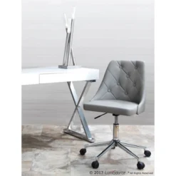 26" Icicle Desk Lamp Brushed Nickel - LumiSource -Adesso Shop GUEST 688838ce 7b08 4bb4 b07c bff0fae346d8