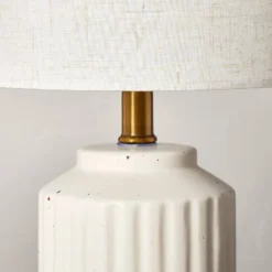 Fluted Ceramic Table Lamp Cream (Includes LED Light Bulb) - Hearth & Hand™ With Magnolia 5 Fluted Ceramic Table Lamp Cream (Includes LED Light Bulb) - Hearth & Hand™ With Magnolia -Adesso Shop GUEST 68a1d6df 8d6b 4e93 8aa2 642fd3c5d97d