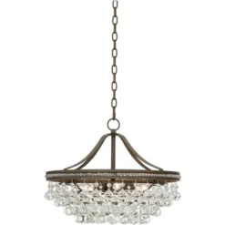 Vienna Full Spectrum Wohlfurst Bronze Pendant Chandelier 20 1/4" Wide Clear Crystal 5-Light Fixture For Dining Room House Foyer Kitchen Island Bedroom -Adesso Shop GUEST 6993414d 623f 4741 a8b7 01387c21e94f